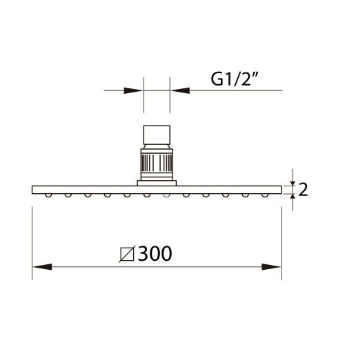 Верхний душ Clever SLIM INOX AIR 61869 30х30 черный - фото 2