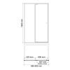 Душевая дверь Wasserkraft Aula 11P 11P04 90х190 стекло прозрачное профиль хром