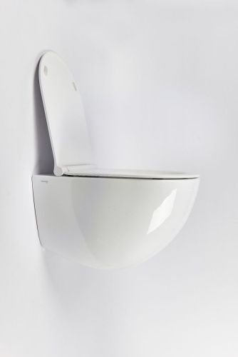 Чаша унитаза подвесная Galassia Dream 7317 цвет белый без сиденья безободковая каскадный смыв - фото 3