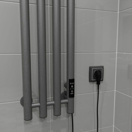 Полотенцесушитель электрический Altasan Арго Арго12021Г 20х120 серый - фото 4