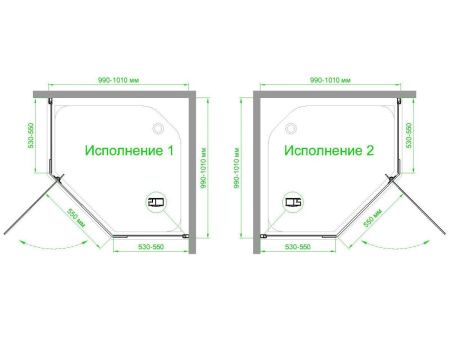 Душевой уголок Royal Bath TR RB100TR-T 100х100 стекло прозрачное профиль белый без поддона