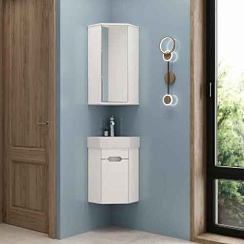 Тумба под раковину Onika Айленд 103502 50х30 подвесная цвет белый - фото 4