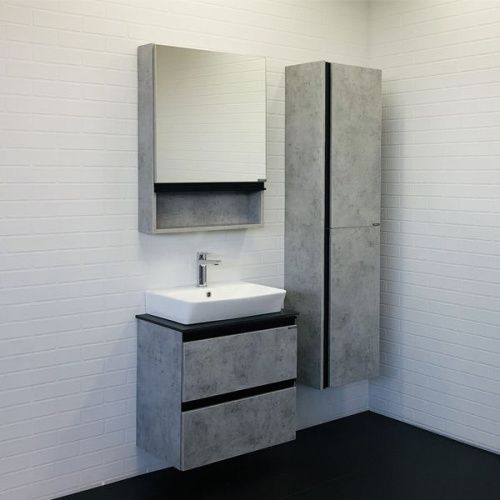 Тумба с раковиной Comforty Эдинбург 00-00005700CF 60х40 подвесная цвет серый - фото 5