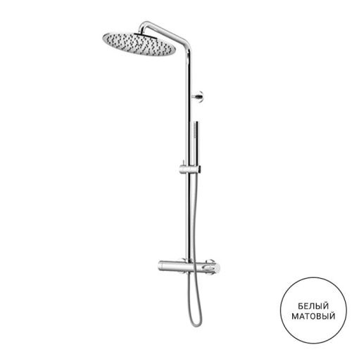 Душевая стойка Gattoni CIRCLE TWO 9195/PDBO настенная цвет белый