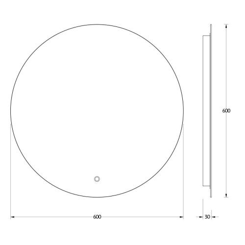 Зеркало с подсветкой Evoform Ledshine BY 2653 60х60 подвесное - фото 2