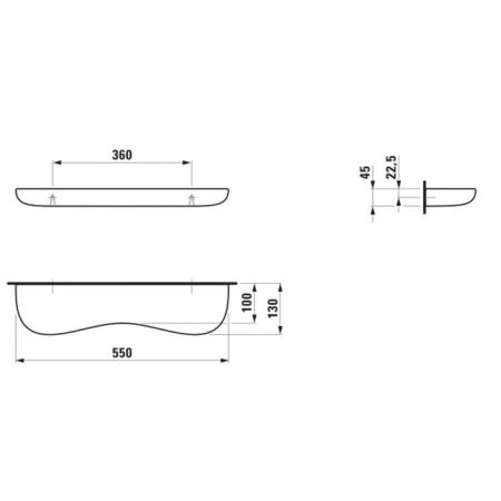 Полка в ванную комнату Laufen Florakids 8.7703.1.062.000.1