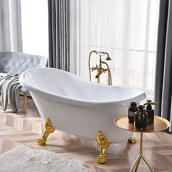 Ванна акриловая Cerutti SPA CT9667 160х75 отдельностоящая овальная с ножками