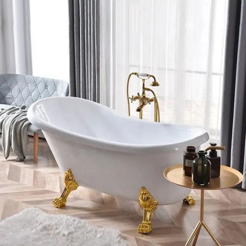 Ванна акриловая Cerutti SPA CT9667 160х75 отдельностоящая овальная с ножками