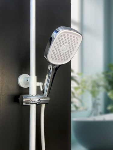 Душевая стойка AltroBagno Diretto AltroBagnoDirertto030413Bi настенная цвет белый - фото 4