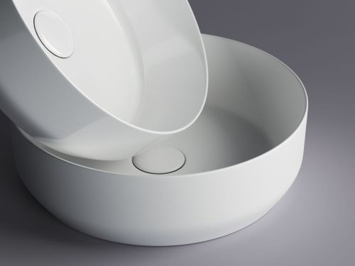 Раковина из сантехнического фарфора Ceramica Nova ELEMENT CN6022 40х40 накладная цвет белый без отверстий под смеситель - фото 5