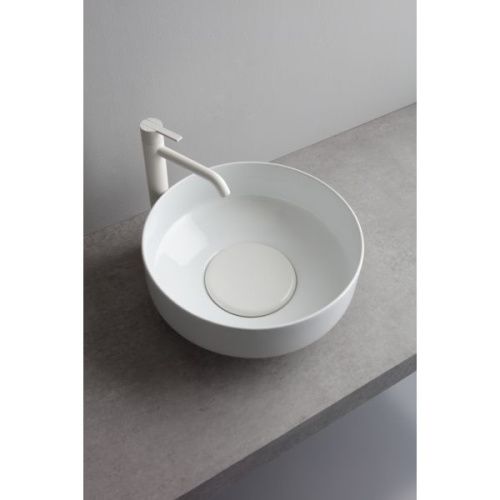 Раковина керамическая White Ceramic Was W100701 40х40 накладная цвет белый - фото 2