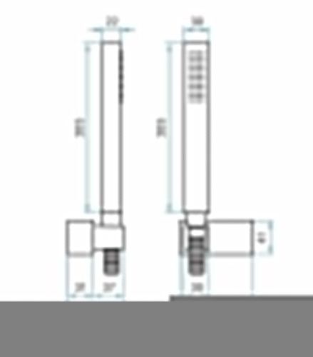 Душевой гарнитур Emmevi  131/ORS настенный золото - фото 2