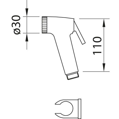 Гигиенический душ Clever TOUBKAL 61119 хром - фото 3