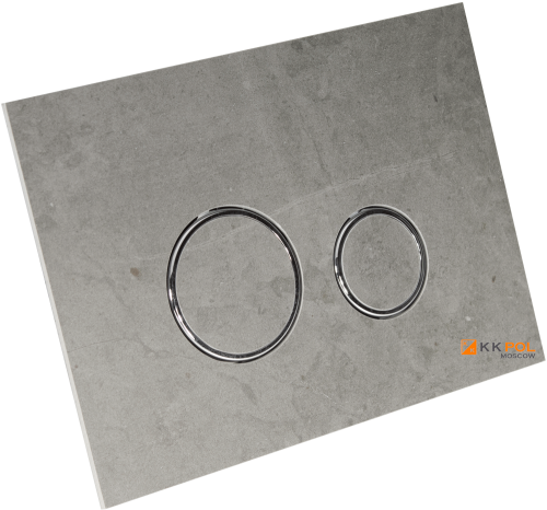 Клавиша смыва механическая KK POL Vitrum Grande V1 Orbis 350/PPK/420-00-03 цвет серый - фото 4