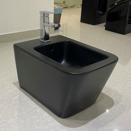 Биде подвесное CeramaLux 5370MB цвет черный - фото 2