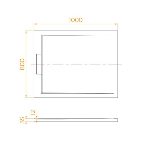 Душевой поддон из искусственного камня RGW STL 52212810-14 100х80 черный без ножек - фото 4