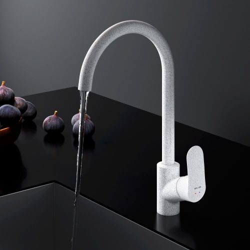 Смеситель для кухни Am.Pm Like F8007133 на мойку белый - фото 3