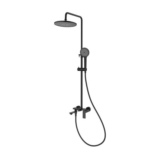 Душевая стойка Splenka S05.24.06 настенная цвет черный - фото 2