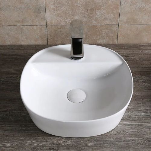 Раковина из сантехнического фарфора Cerutti SPA CR0075 40х40 накладная цвет белый 1 отверстие под смеситель - фото 5