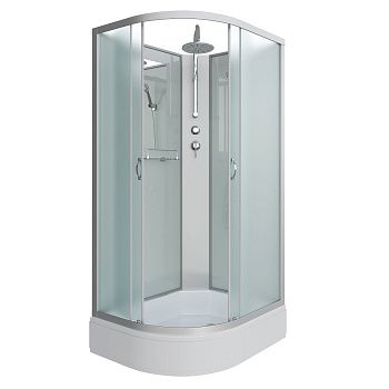 Душевая кабина Niagara Classic 330844RBKT 100х80 асимметричная без крыши ориентация правая