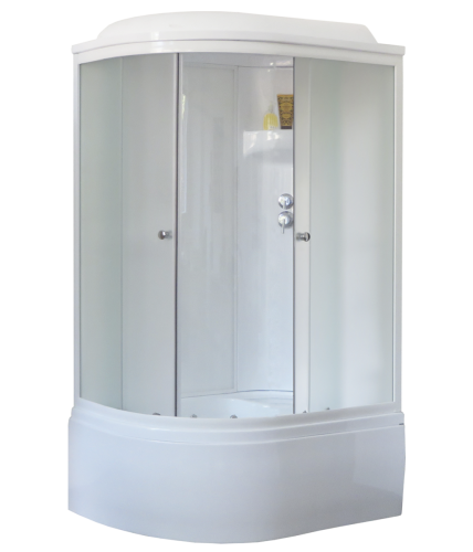 Душевая кабина Royal Bath ВК RB8120BK6-WC-R 120х80 асимметричная с крышей ориентация правая