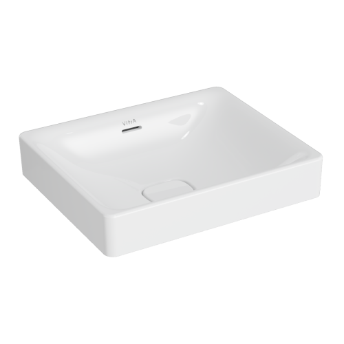 Раковина из сантехнического фарфора Vitra Metropole 7534B003-0673 50х40 накладная цвет белый без отверстий под смеситель