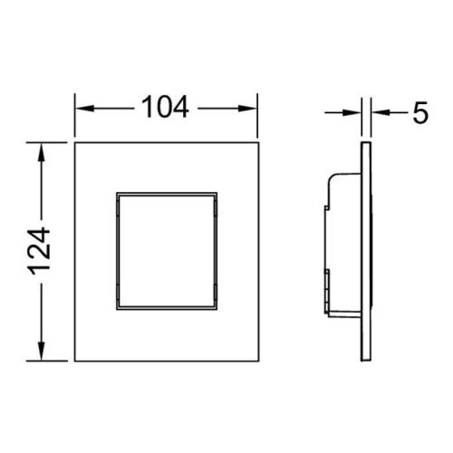 Клавиша смыва механическая Tece TECEnow 9242400 цвет белый - фото 2