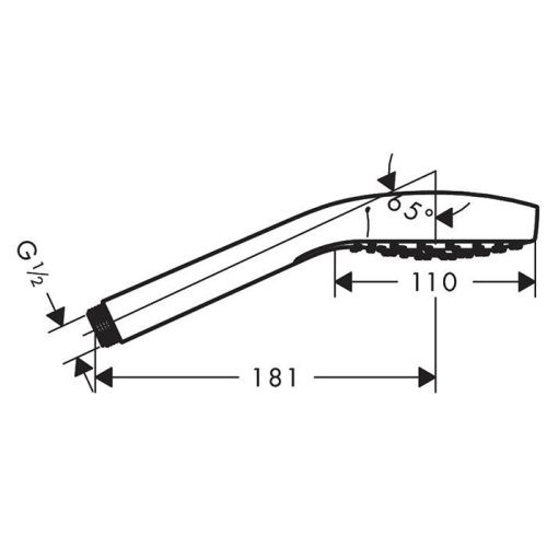 Душевая лейка Hansgrohe Croma Select 26804400 цвет хром - фото 2