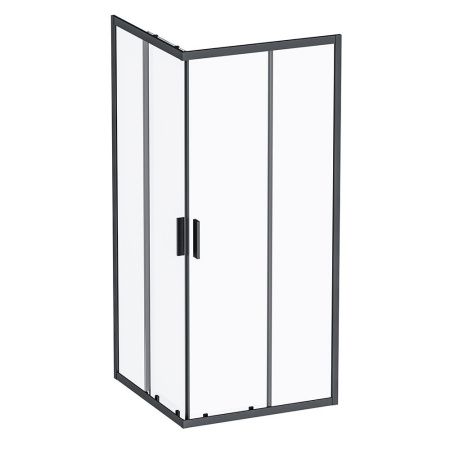 Душевой уголок Am.Pm Gem S W93G-403-090BT 90х90 стекло прозрачное профиль черный без поддона