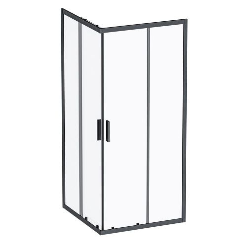Душевой уголок Am.Pm Gem S W93G-403-090BT 90х90 стекло прозрачное профиль черный без поддона - фото 2