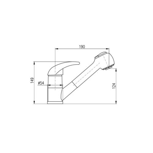 Смеситель для кухни RavSlezak Dunaj D410.5 на мойку хром - фото 2
