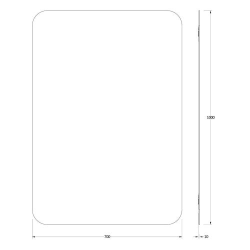 Зеркало Evoform Primary BY 0130 70х100 подвесное - фото 2