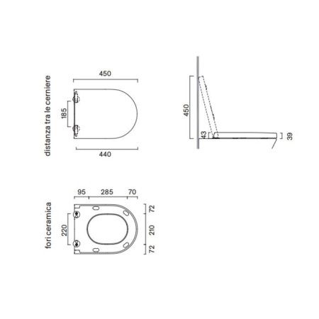 Крышка сиденье для унитаза Catalano Sfera 551100001