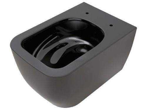 Чаша унитаза подвесная Scarabeo Teorema 2.0 5126TW/49 цвет черный без сиденья безободковая смыв торнадо