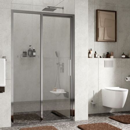 Душевая дверь Wasserkraft Lopau 32S 32S05L 120х200 стекло прозрачное профиль хром