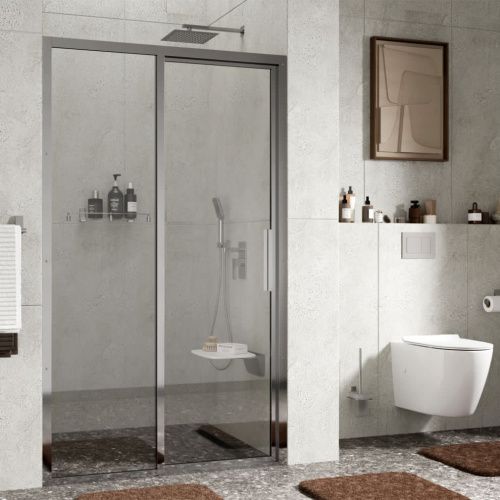 Душевая дверь Wasserkraft Lopau 32S 32S05L 120х200 стекло прозрачное профиль хром - фото 2