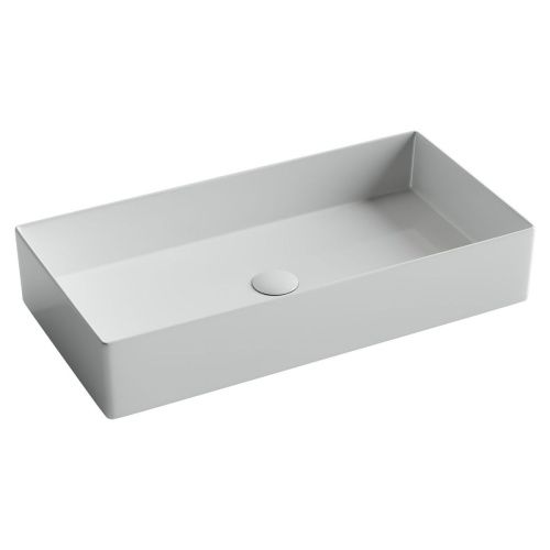 Раковина из сантехнического фарфора Ceramica Nova ELEMENT CN6071 70х40 накладная цвет белый без отверстий под смеситель - фото 2