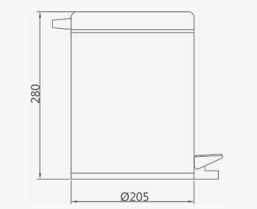Ведро для мусора 5 л D-Lin D201202 - фото 2