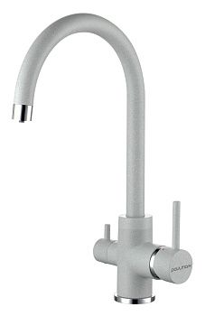 Смеситель для кухни Paulmark ESSEN Es213211-310 на мойку серый