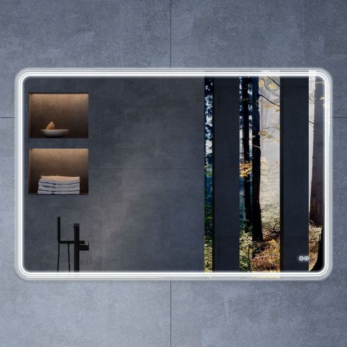 Зеркало с подсветкой и антизапотевателем Vincea VLM-3MA120-2 120х80 подвесное