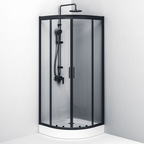 Душевой уголок Am.Pm Gem W90G-401-080BT 80х80 стекло прозрачное профиль черный без поддона - фото 5