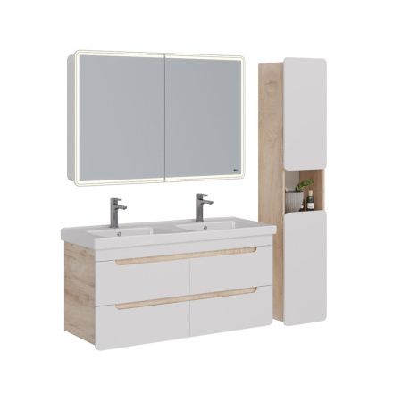 Тумба под раковину LeMark Olivia LM08OL125T 120х40 подвесная цвет белый