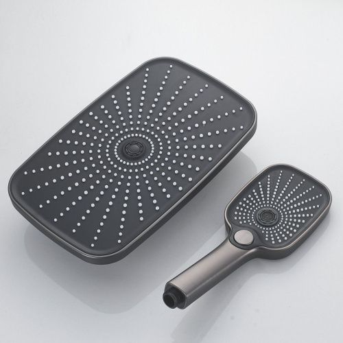 Душевая стойка Raffine F3685T настенная цвет оружейная сталь - фото 5