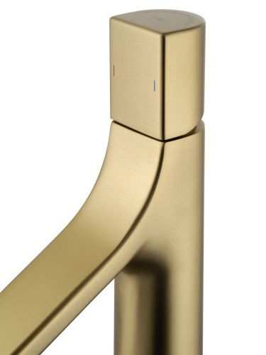 Смеситель для раковины Wonzon & Woghand The one WW-H1011-BG на столешницу золото - фото 4