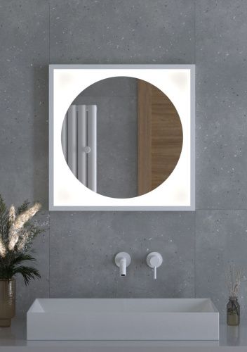 Зеркало с подсветкой Defesto ECLIPSE DF 2226 60х60 подвесное - фото 3