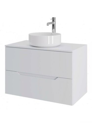 Тумба с раковиной Orange Line Li-80TuwMDF+B09-360W 80х50 - фото 2