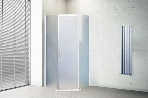 Душевой уголок Royal Bath TR RB1190TR-C 110х90 стекло матовое профиль белый без поддона