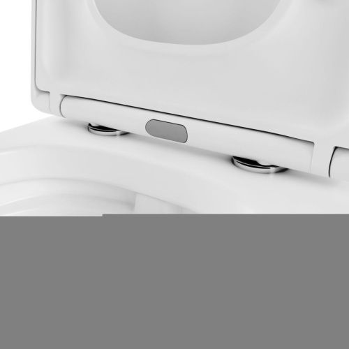 Унитаз подвесной Lavinia Boho Aveo 3306002R белый глянцевый с сиденьем микролифт безободковый каскадный смыв - фото 3