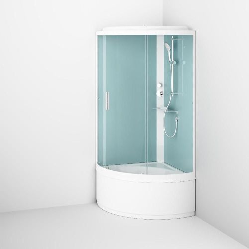 Душевая кабина Am.Pm X-Joy W88C-401A-090WT 100х100 четверть круга с крышей ориентация универсальная - фото 5