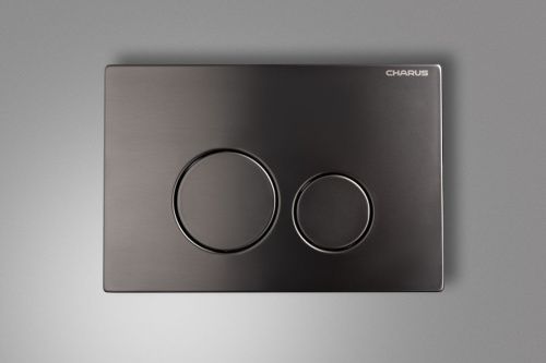 Клавиша смыва механическая CHARUS Robusto FP.330.GNM.05 цвет оружейная сталь - фото 2